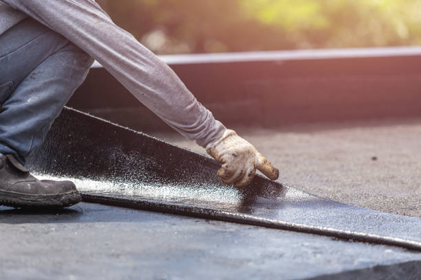 Professional Waterproofing technician working in Marriottsville, MD